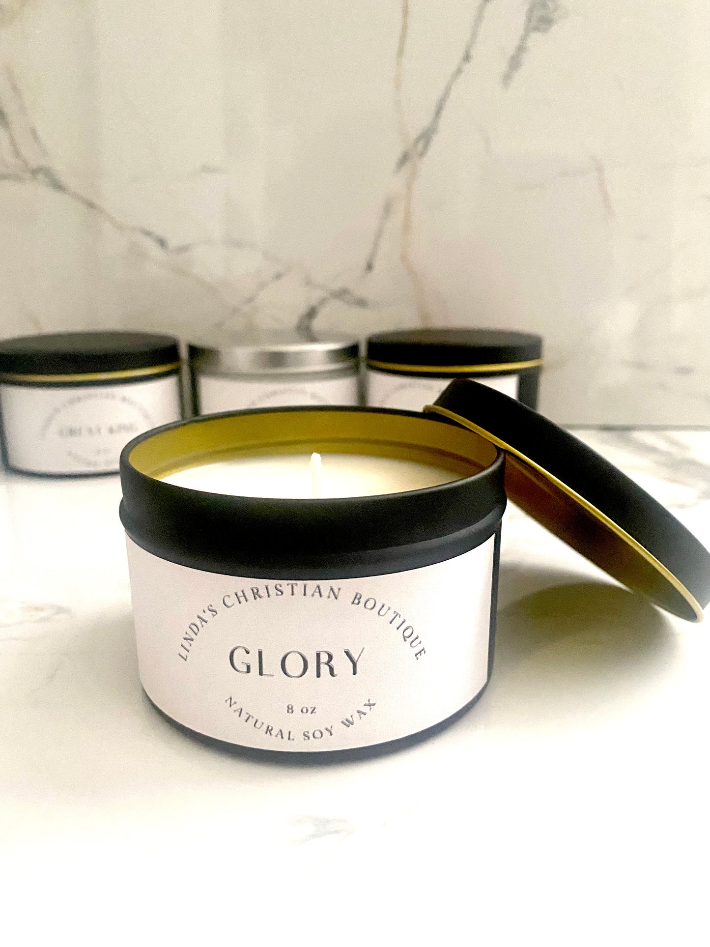 Glory Natural Soy Wax Christian Candle