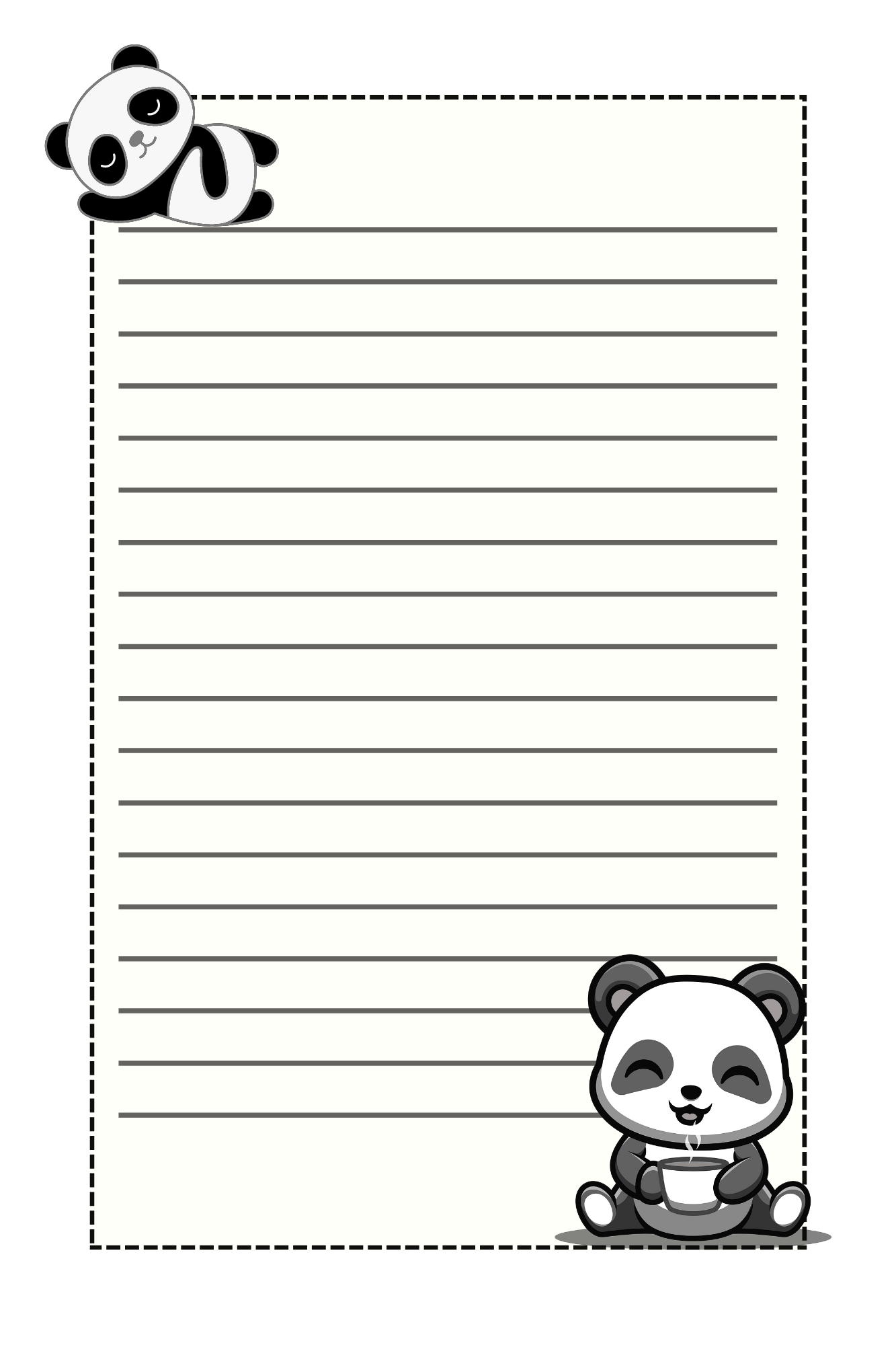 Panda Kawaii Journal