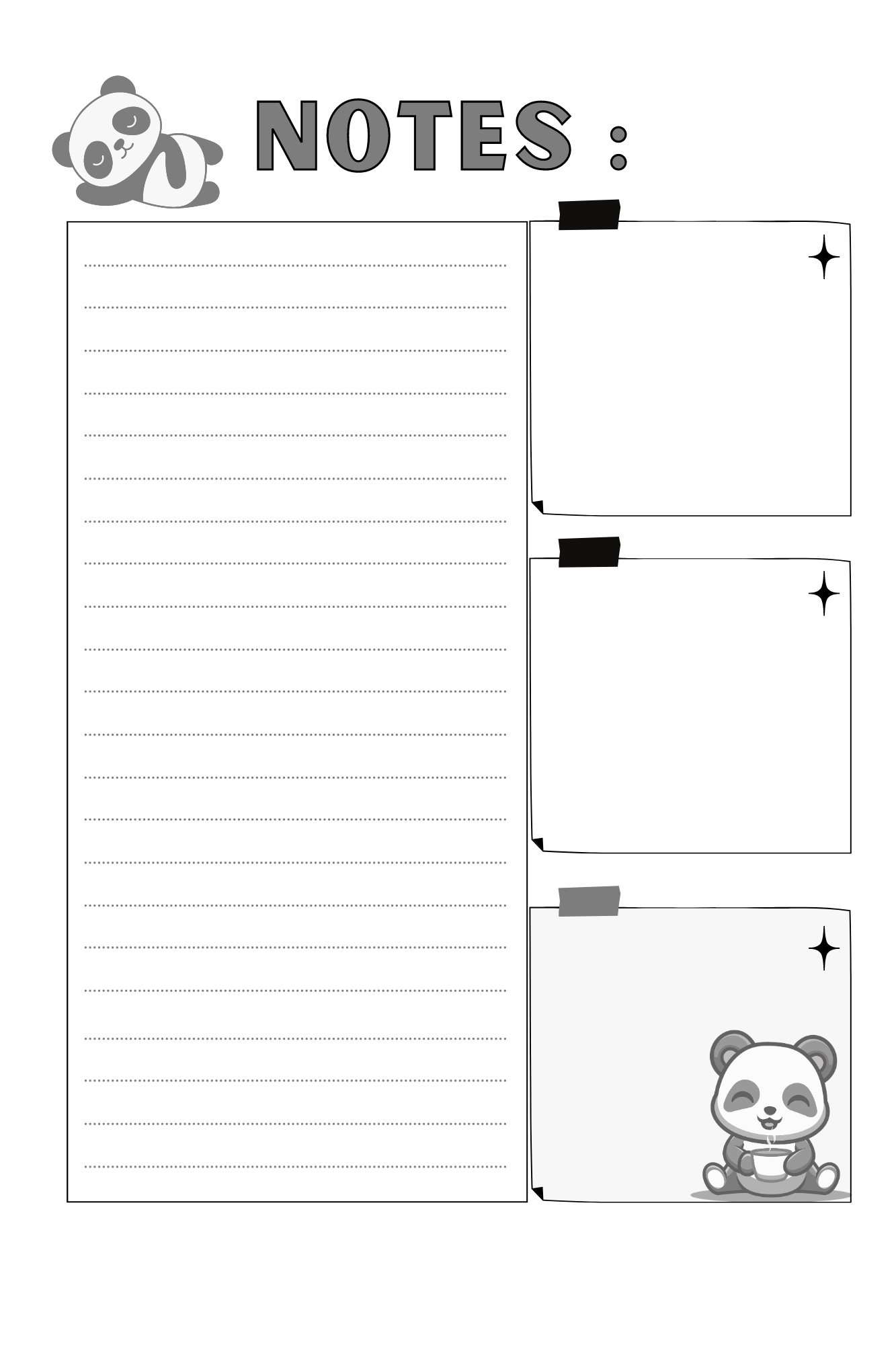 Panda Kawaii Journal