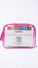 Bible Journaling Kit – Highlighters, Gel Pens, Stickers, Washi Tape & Portable Case | Christian Stationery Set