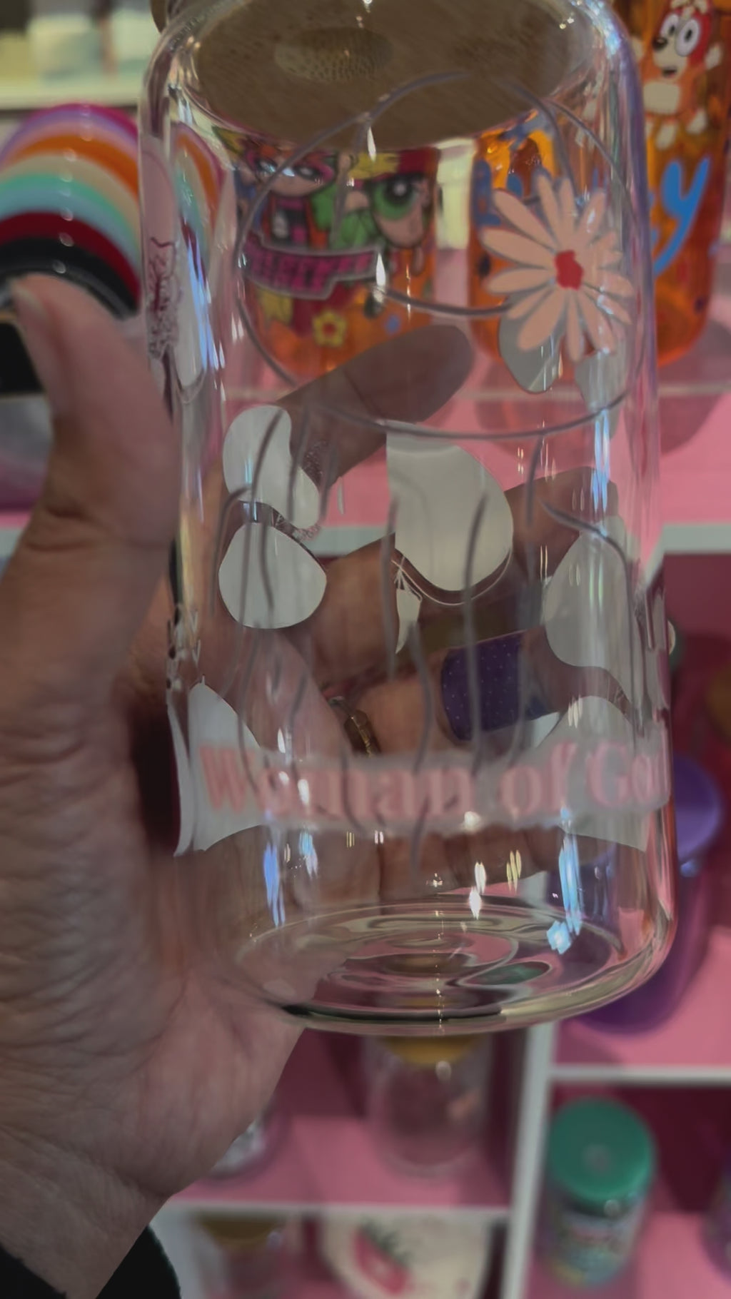 Woman of God Libbey Glass Cups