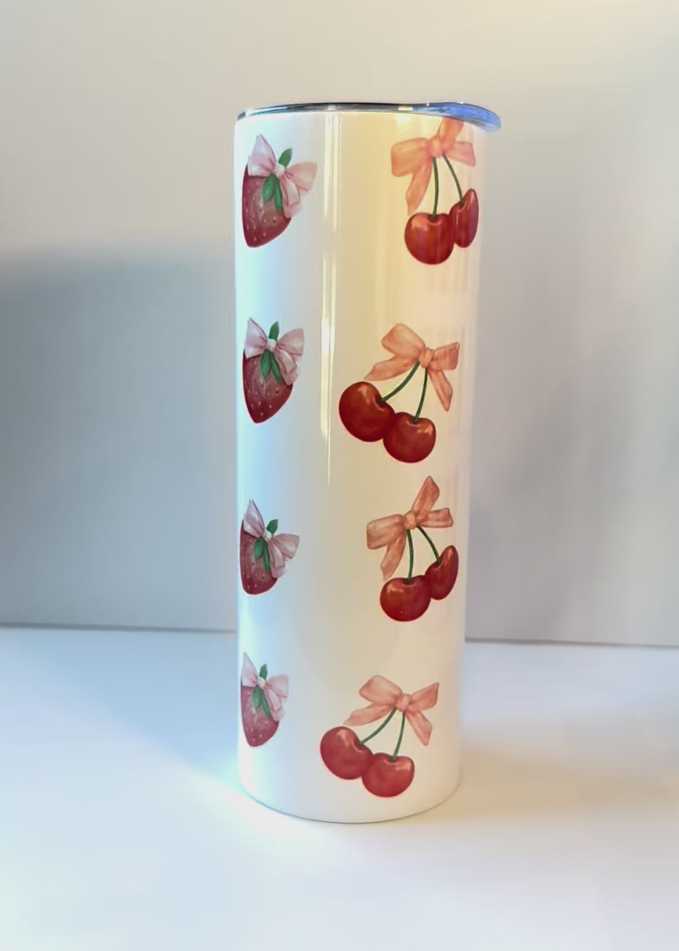 Strawberries and Cherries Tumbler