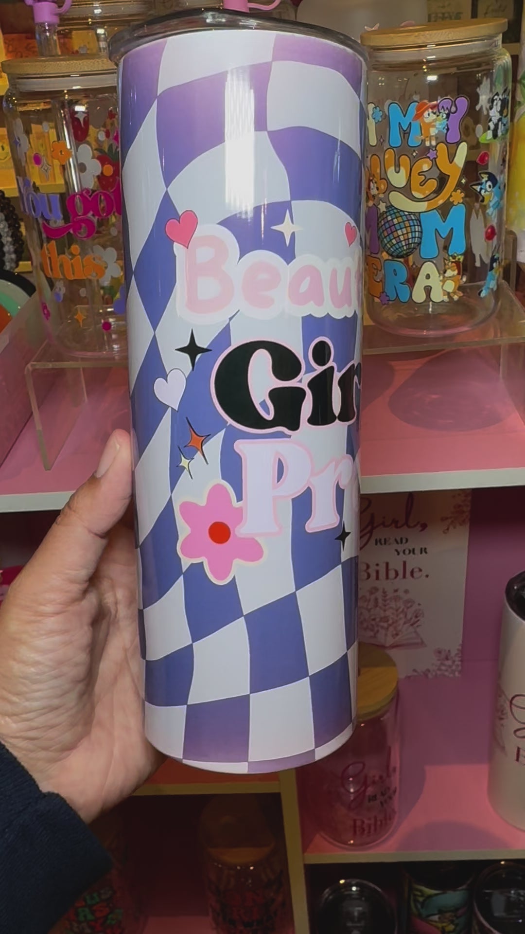 Beautiful Girl Pray Christian Tumbler