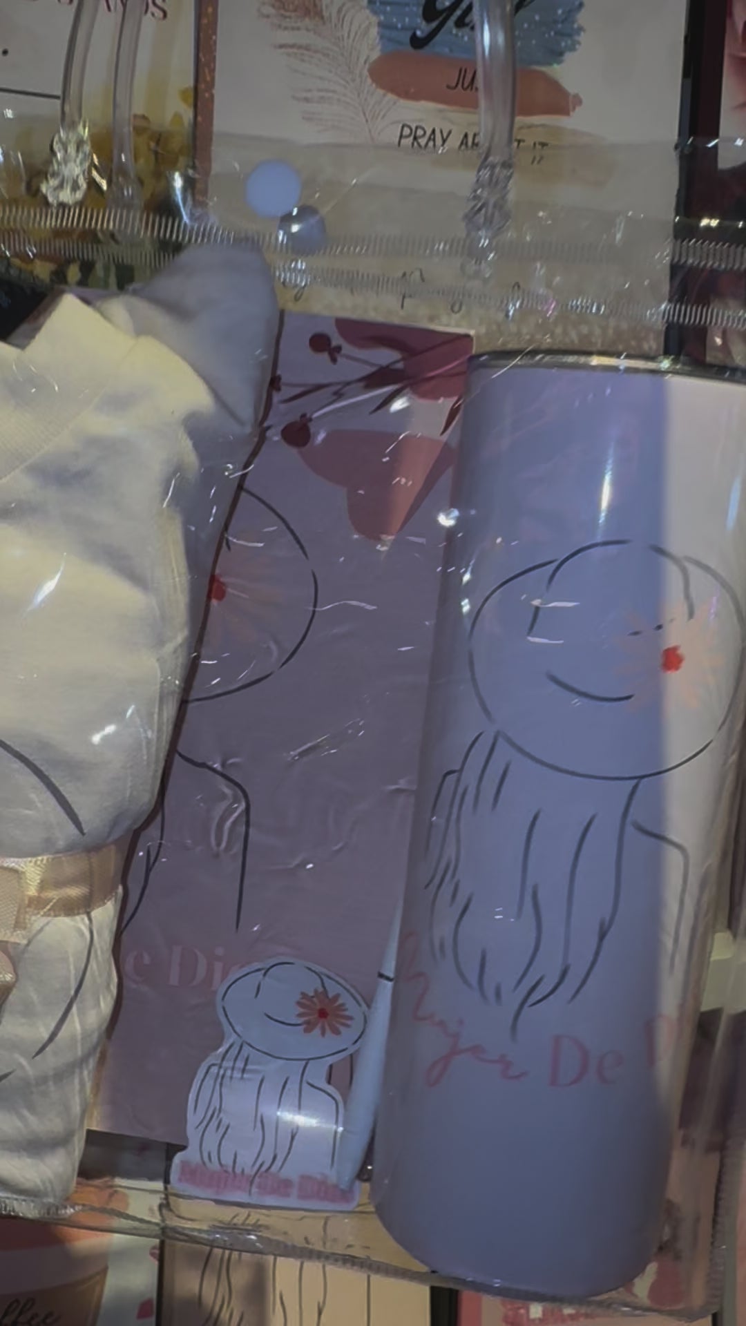 Mujer De Dios Christian Gift Set | Includes Lined Journal , 20 oz Tumbler, Vinyl Sticker, Tshirt, and Pen