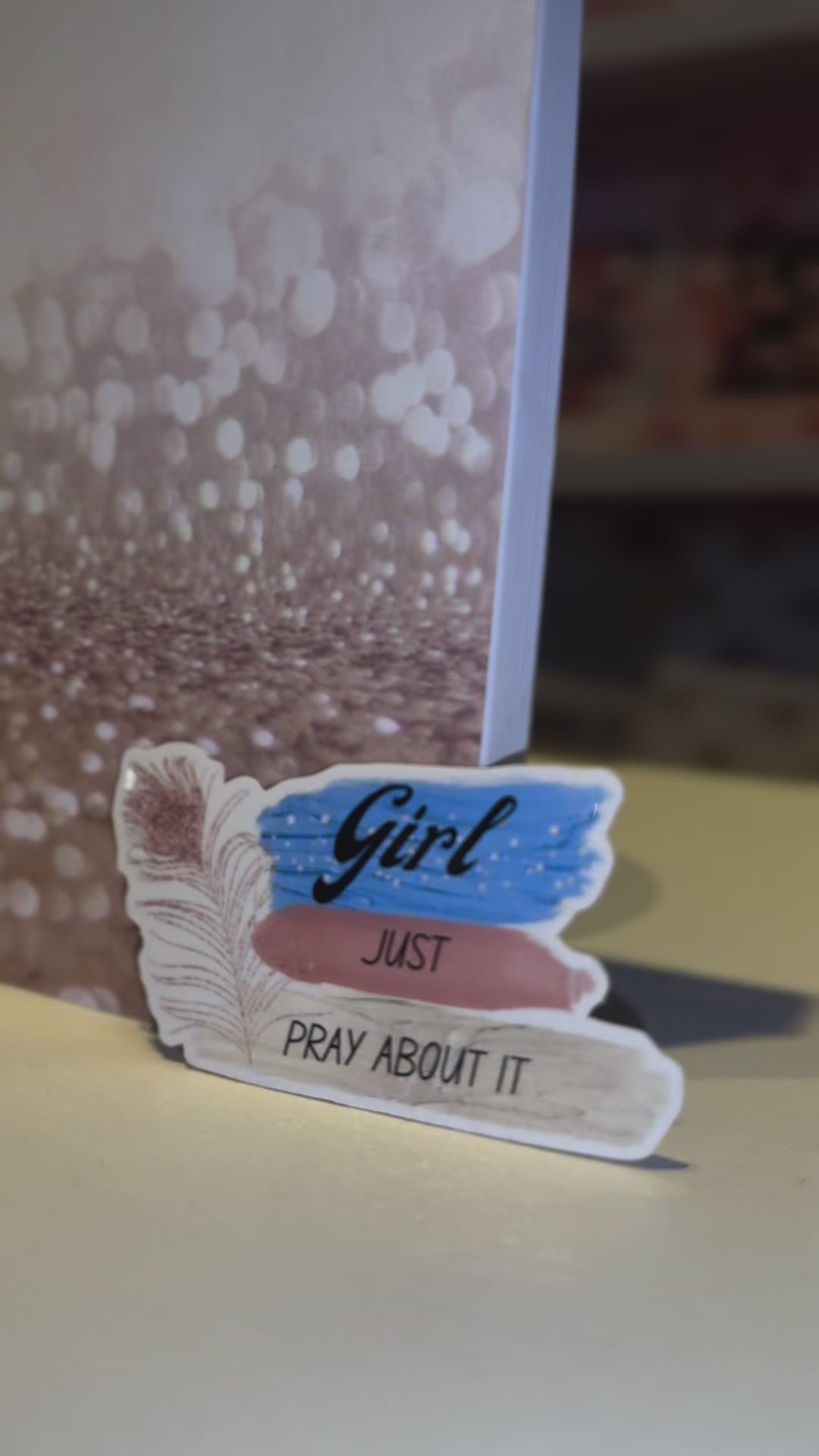 Girl Just Pray About it Prayer Faith Box |