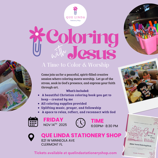 Coloring with Jesus Night – Clermont, FL -NOV 14th