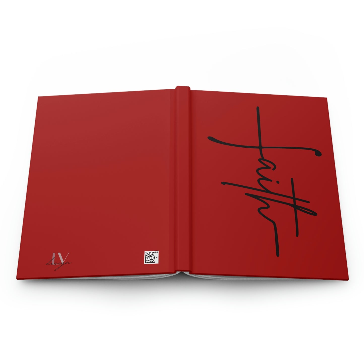 Faith | Inspirational Notebook | Christian Journal (Hardcover) (Red)