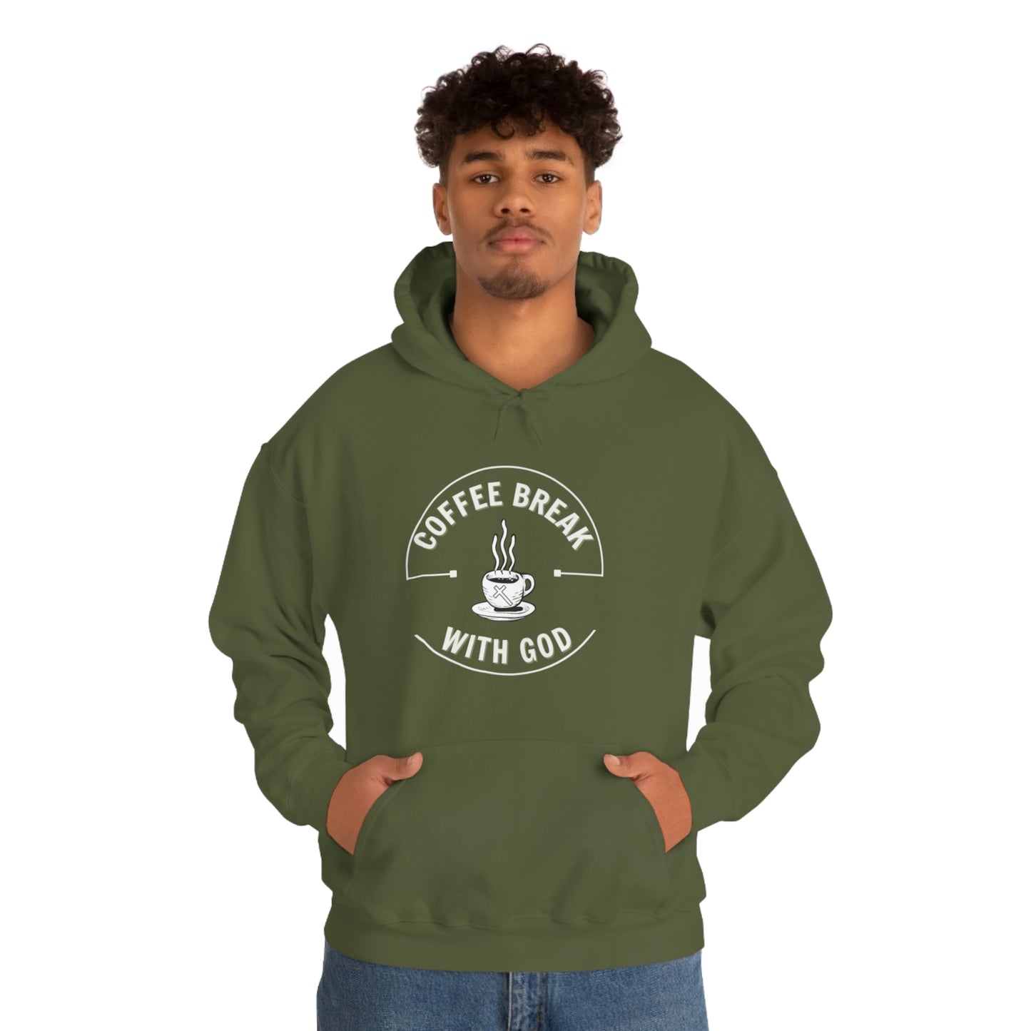 Coffee Break with God Hooded Sweatshirt