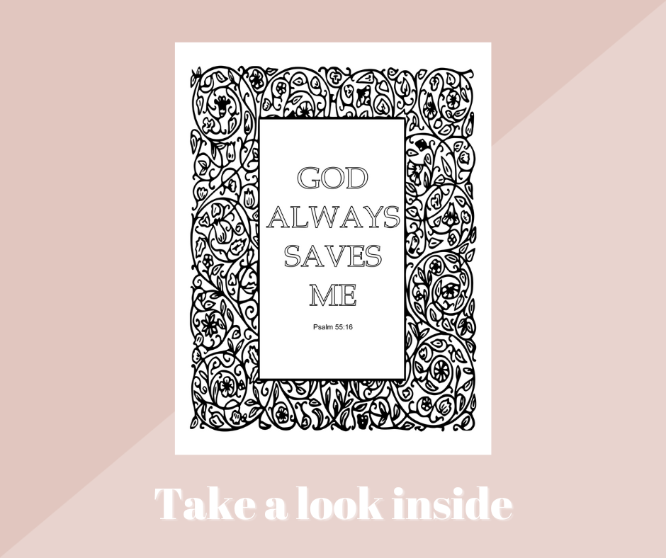 Bible Affirmations Christian Coloring Book |