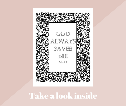 Bible Affirmations Christian Coloring Book |