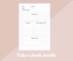 My Sermon Notes Journal | Floral Sermon Notes Journal for Women