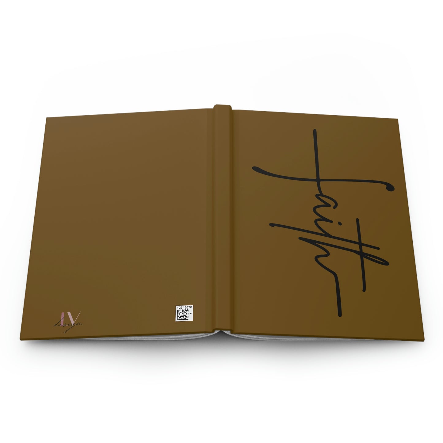 Faith | Inspirational Notebook | Christian Journal (Hardcover) (Brown)