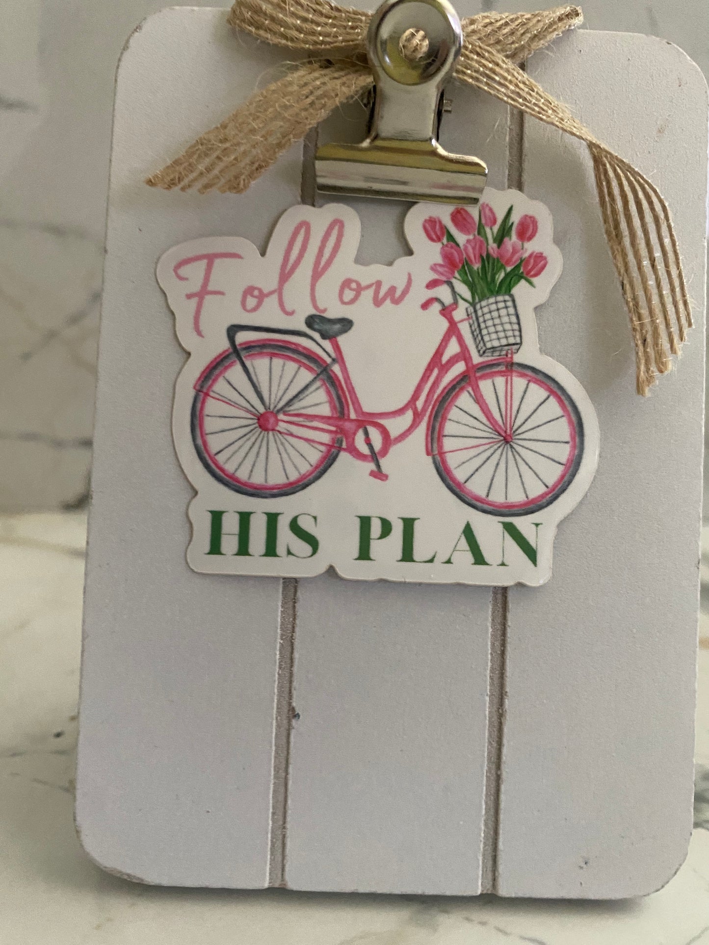 Follow His Plan Christian Vinyl Stickers