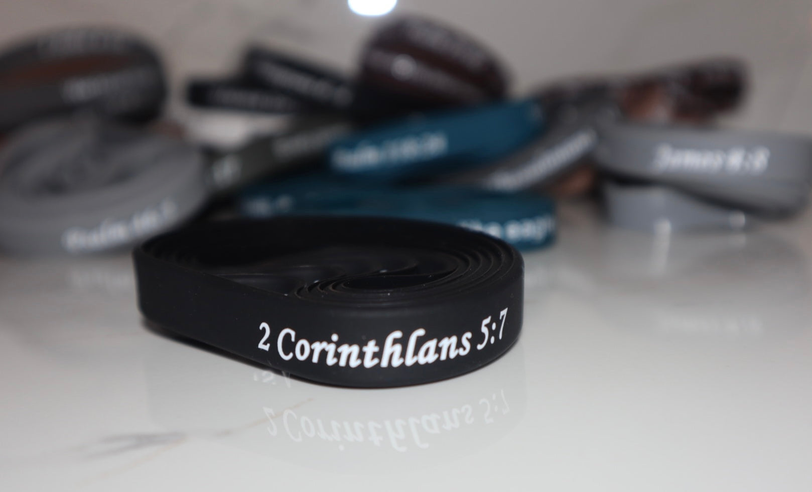 BIble Verse Rubber Silicone Bracelets (Unixsex) , Wristbands for Men Women Teens