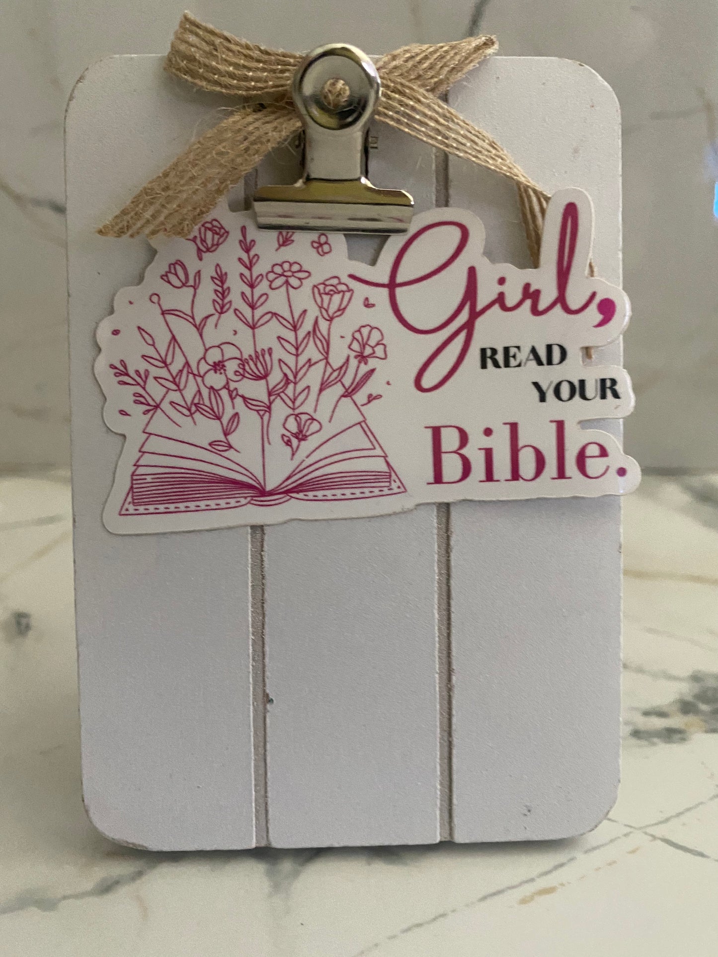 Girl Read Your Bible Christian Vinyl Stickers