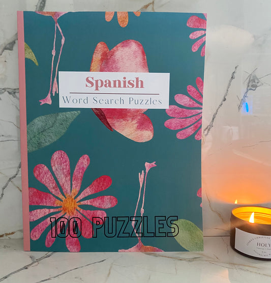 Spanish Word Search Puzzle Book for Adults | 100 Puzzles