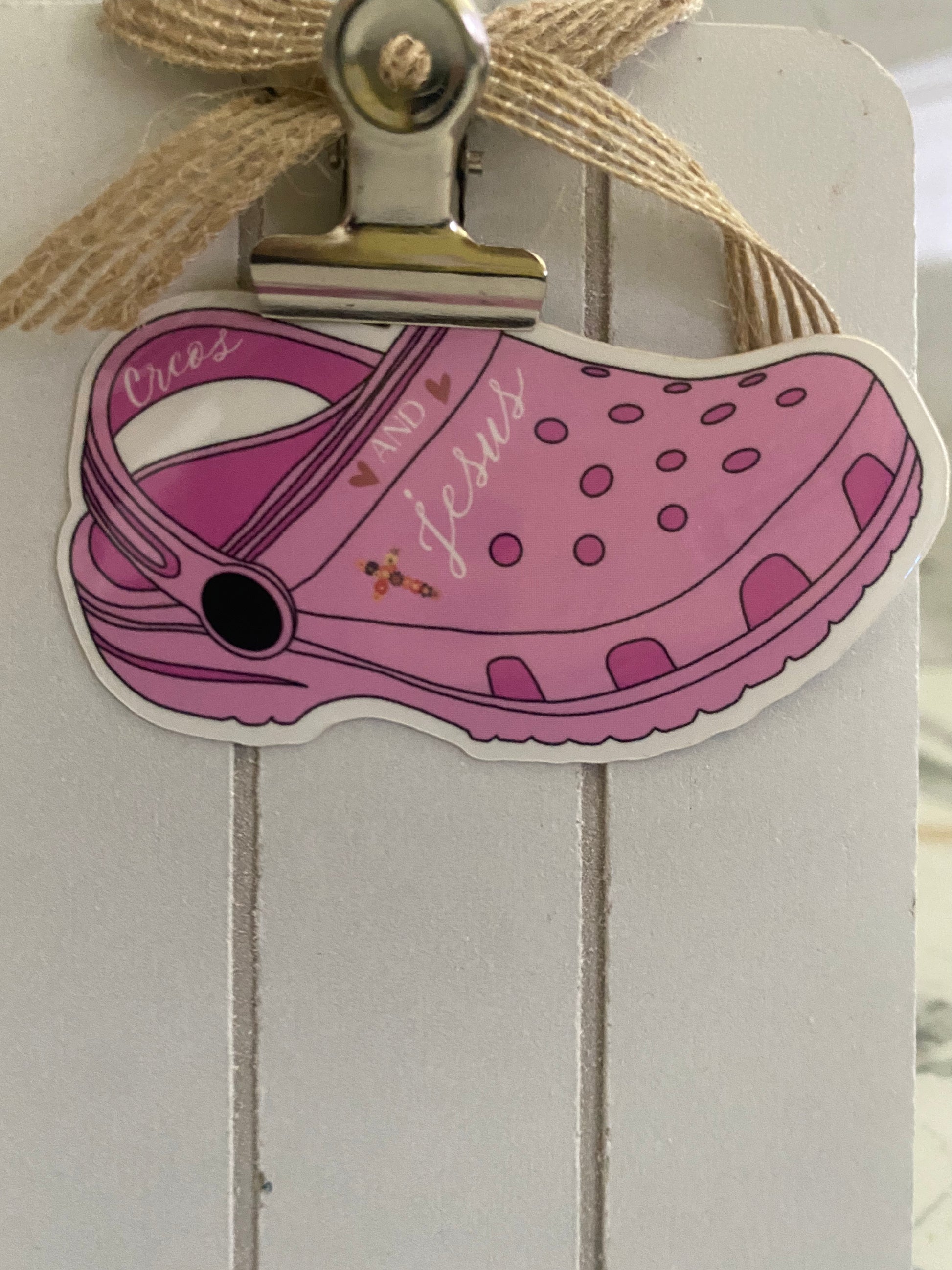 Crocs and Jesus Christian Vinyl Stickers