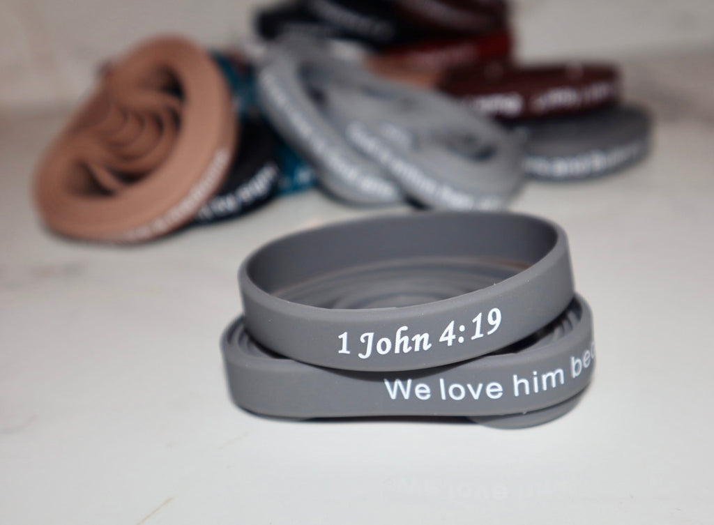 BIble Verse Rubber Silicone Bracelets (Unixsex) , Wristbands for Men Women Teens